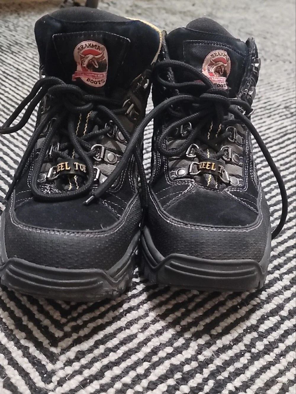 Brahma Black and Yellow Safety Work Boots